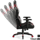 Fotel gamingowy Diablo X-Ray 2.0 King Size Black/Red (5902560336115) - obraz 3