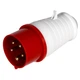Силова вилка 3P+N+PE 32А 380В переносна IP44 червона [p011008] E.NEXT e.plug.pro.5.32 - зображення 1