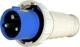 Силова вилка 2P+PE 63А 230В переносна IP67 синя [p011003] E.NEXT e.plug.pro.3.63 - зображення 1