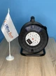 Подовжувач-котушка 3 гнізда 30м 16A з/з захист, з цифровим вольтметром "LEMANSO" LMK72011 - зображення 4