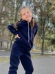 Теплий спортивний костюм для дівчинки худі та штани Носи своє 134 Синій (p-11901-131412) - изображение 4