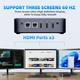 Мини ПК DreamQuest Pro / Intel Processor N95 / RAM 32GB / SSD 1TB / 3 x HDMI / 2 x LAN / Wi-Fi 5 / Bluetooth 4.2 / Windows 11 / Black - изображение 4