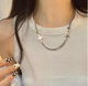 Цепочка Fashion Jewerly со звездами в корейском стиле y2k kpop для женщин для мужчин серебристая (SVS) - изображение 2