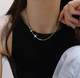 Цепочка Fashion Jewerly со звездами в корейском стиле y2k kpop для женщин для мужчин серебристая (SVS) - изображение 5