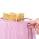 Тостер Russell Hobbs Eden 800Вт, пластик, підігрів,разморозка, малиновий - изображение 4