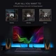 Колонка для комп'ютера з підключенням через USB 2.0 та RGB підсвічуванням - модель 6642. - зображення 3