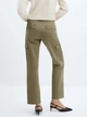 Джинси Regular Fit жіночі Mango Newcargo 57045801-37 34 Хакі (8445922884871) - зображення 2
