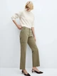 Джинси Regular Fit жіночі Mango Newcargo 57045801-37 34 Хакі (8445922884871) - зображення 4