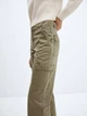 Джинси Regular Fit жіночі Mango Newcargo 57045801-37 34 Хакі (8445922884871) - зображення 7