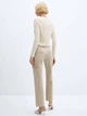 Джинсы Regular Fit женские Mango Newcargo 57055800-07 36 Песочные (8445922911300) - изображение 5