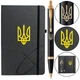 Подарунковий набір Parker IM UKRAINE Black GT BP Тризуб (кулькова ручка + блокнот Parker) - зображення 1