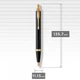 Набор Parker IM Black GT FP+BP (перьевая и шариковая ручка) - изображение 6