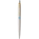 Ручка кулькова Parker JOTTER UKRAINE Stainless Steel GT BP Герб України синьо-жовтий - зображення 2