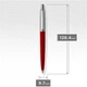 Ручка шариковая Parker JOTTER Originals Red CT BP (блистер) - изображение 4