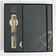 Подарунковий набір Parker SONNET Stainless Steel GT BP (кулькова ручка + блокнот Parker) - зображення 4