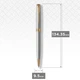 Ручка кулькова Parker SONNET Stainless Steel GT BP - зображення 7
