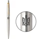 Ручка кулькова Parker JOTTER UKRAINE Stainless Steel GT BP Тризуб ОУН - зображення 1