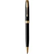 Ручка шариковая Parker SONNET Black Lacquer GT BP - изображение 1