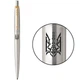 Ручка кулькова Parker JOTTER UKRAINE Stainless Steel GT BP Тризуб войовничий - зображення 1