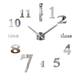 Часы настенные 3D "DIY CLOCK" от 60 до 120см Silver (ZH213-S) - изображение 3