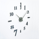 Часы настенные большие 3D "DIY CLOCK" от 80 до 150см Silver (ZH015-S) - изображение 9
