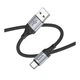 Кабель для зарядки Hoco X102 Fresh USB/Type C 3A 1 м Black (35658_3577439) - изображение 4