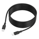 Кабель синхронізації Borofone BX113 Silicone 60W/3A Type-C to Type-C 3 м Black (35552_3346714) - зображення 1