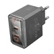 Зарядний пристрій Borofone BAS33A Treasure PD/QC45W 2USB-C 110-240V AC 50/60Hz 1.2A Black (33722_3259226) - зображення 2