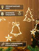 Гирлянда светодиодная с новогодними фигурами: оленем, елкой и колокольчиком, размером 2.5х1м и 138 LED лампочками - изображение 4