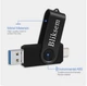 Флеш накопичувач Bliksem 3 в 1 USB 3.0/Type C/micro USB 64Гб - изображение 4