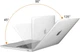 Чехол накладка Hard Shell Case для Macbook Air 15.3" Прозорий - изображение 2