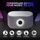 Bluetooth-колонка Sovenomund Ferrofluid із бездротовим зарядним пристроєм для смартфона 15 Вт Light Grey - зображення 4