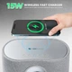 Bluetooth-колонка Sovenomund Ferrofluid із бездротовим зарядним пристроєм для смартфона 15 Вт Light Grey - зображення 6