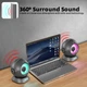 Bluetooth-колонка Sovenomund Ferrofluid космонавт с 2 регулируемыми режимами и цветной подсветкой, Silver - изображение 5