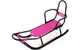 Санки дитячі Adbor Piccolino Black Edition Pink з ручкою штовхачем санчата дитячі зі спинкою та ременем безпеки, дитячі сані піколіно - зображення 3