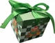 Коробка новорічна картонна "Merry Christmas" Stenson WW02721 подарункова 10х10см Зелений - зображення 2