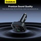 FM-трансмиттер автомобильный Baseus S-09 Lite Series 2хUSB/Type-C (C10762300113-00) - изображение 7