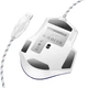 Миша дротова Hoco GM31 Overlord luminous gaming 1200-3600DPI USB 1.4M для ПК/ноутбука ігрова з підсвіткою Білий-Синій - изображение 3