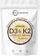 Добавка преміум-класу здоров'я кісток, імунітету та серця Micro Ingredients Vitamin D3 10000 Plus K2 (MK-7) 200 mcg 300 капсул - зображення 1