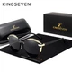 Жіночі поляризаційні сонцезахисні окуляри KINGSEVEN N7824 Gold Gray - зображення 1