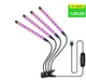 Ультрафіолетова лампа для рослин на 4 головки Supretto L4 40Вт 120LED Чорний - зображення 2