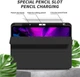 Силиконовый чехол обложка + Pencil Direct Charge + Pencil Holder BBM1 для iPad Air 4 2020/Air 5 2022 10,9"/Air 11" 2024(M2)/2025(M3)/2026(M4) Черный - изображение 5