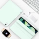 Силиконовый чехол обложка + Pencil Direct Charge + Pencil Holder BBM1 для iPad Air 4 2020/Air 5 2022 10,9"/Air 11" 2024(M2)/2025(M3)/2026(M4) Светло-зеленый - изображение 8