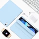 Силиконовый чехол обложка + Pencil Direct Charge + Pencil Holder BBM1 для iPad Air 4 2020/Air 5 2022 10,9"/Air 11" 2024(M2)/2025(M3)/2026(M4) Голубой - изображение 5