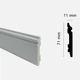Плинтус из дюрополимера GRANT DECO DSK-7111-1 (71 мм*11 мм) 2,4 м - изображение 2