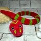 М'яка іграшка ручної роботи в'язана амігурумі Hand Made Змія з плюшу довжина 65 см 202-60-10 - зображення 1