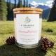 Соевая ароматическая свеча Alpine Balsam, 200 мл, деревянный фитиль, ручная работа, 40ч - изображение 1