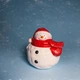 Рождественская Аромасвеча в кашпо Снеговик 4 Seasons Candles 100 мл - соевый воск - изображение 3