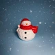 Рождественская Аромасвеча в кашпо Снеговик 4 Seasons Candles 100 мл - соевый воск - изображение 4