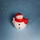 Рождественская Аромасвеча в кашпо Снеговик 4 Seasons Candles 100 мл - соевый воск - изображение 7